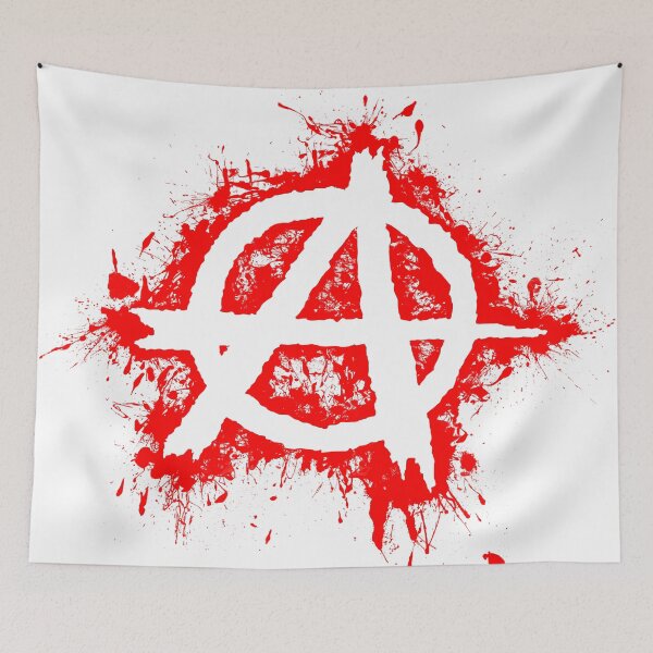 Item preview, Anarchie, rote Spritzer / Anarchy, red Splash designed and sold by Marcin Adrian.