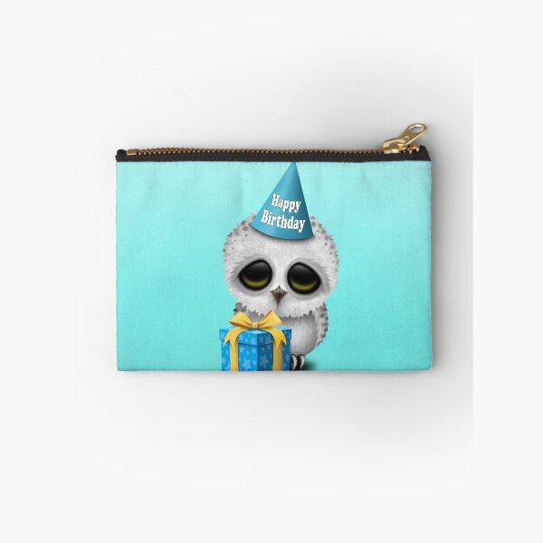 Item preview, Blue Happy Birthday Baby Owl  designed and sold by JeffBartels.