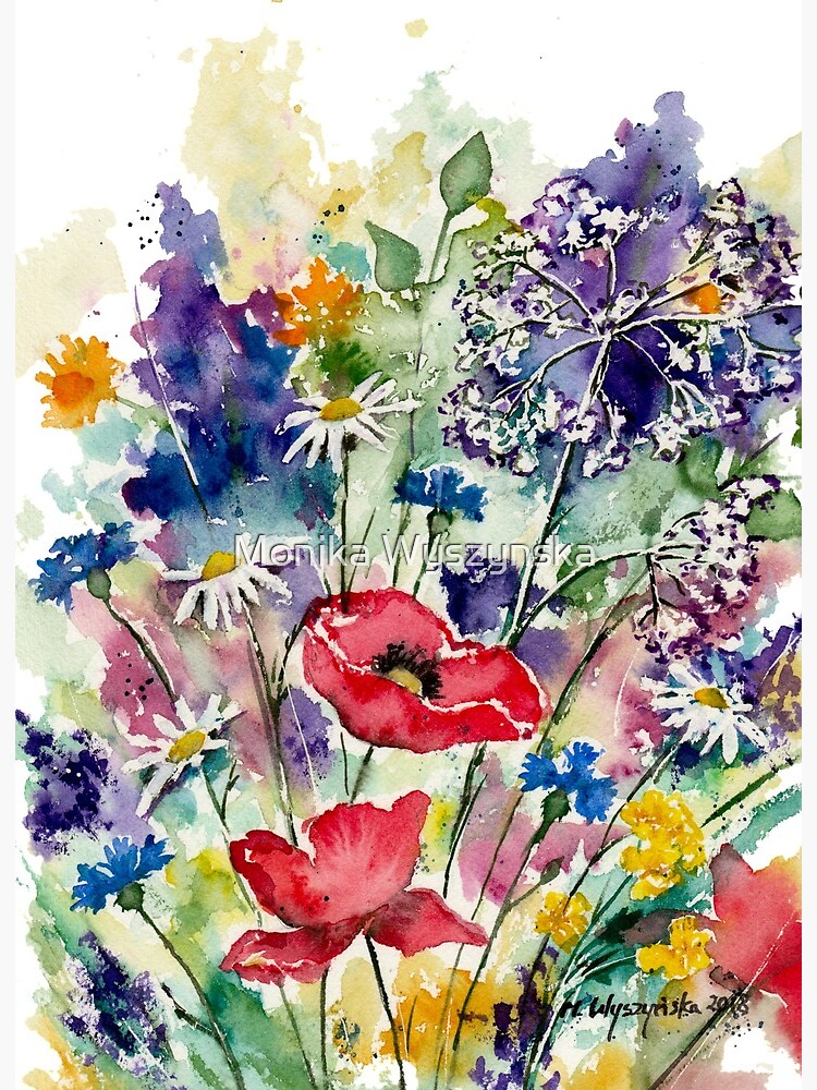 Spring Flowers Watercolor