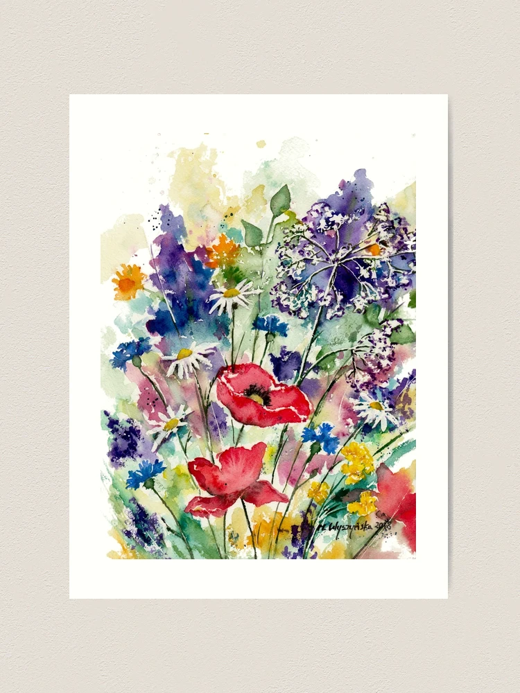 Spring Flowers Watercolor