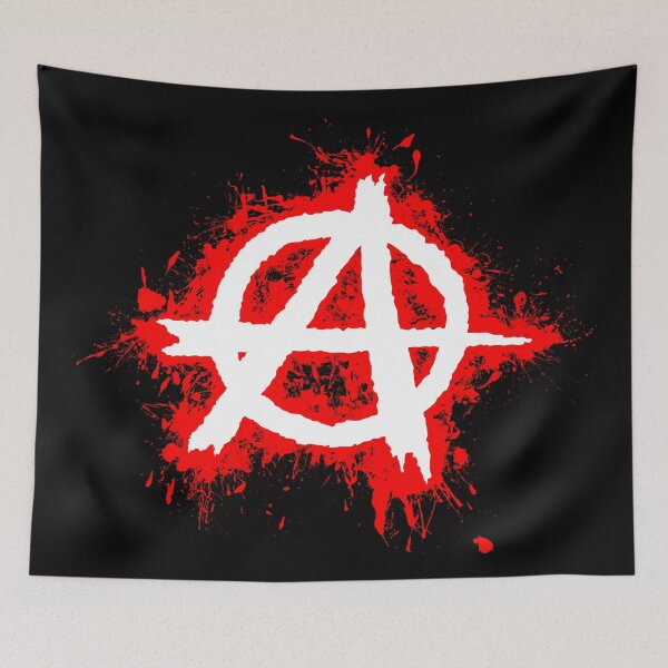 Item preview, Anarchie, rote Spritzer / Anarchy, red Splash designed and sold by Marcin Adrian.