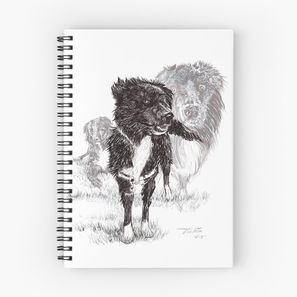 Item preview, Border collie llamado Valentino retrato designed and sold by GunnerStudios.