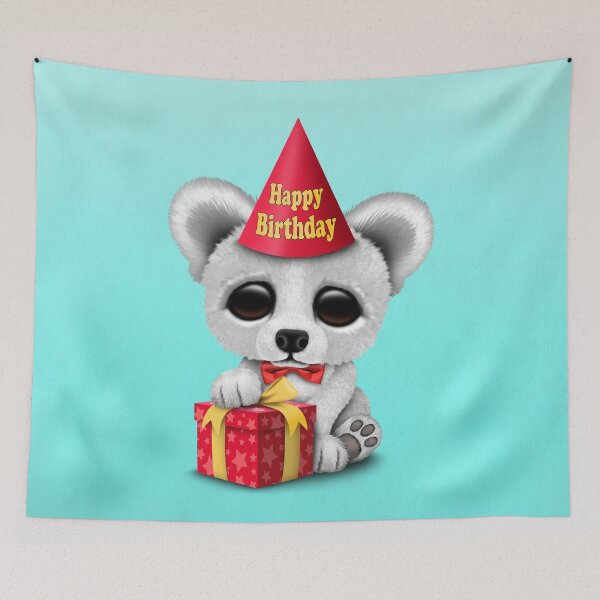 Item preview, Cute Happy Birthday Baby Polar Bear  designed and sold by JeffBartels.
