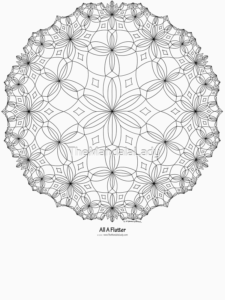 Thumbnail 7 of 7, Essential T-Shirt, All A Flutter designed and sold by TheMandalaLady.