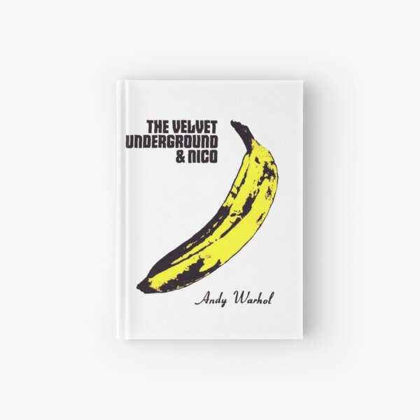 Andy Warhol's Velvet Underground famous banana design Hardcover Journal