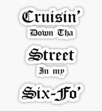 Cruisin Down Tha Street.... Sticker