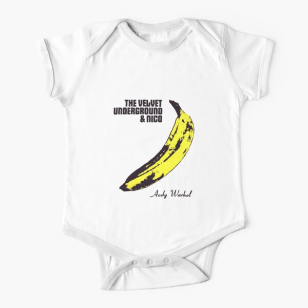 Andy Warhol's Velvet Underground famous banana design Short Sleeve Baby One-Piece