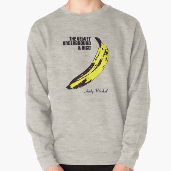 Andy Warhol's Velvet Underground famous banana design Pullover Sweatshirt