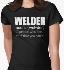 Funny Welder Definition T Shirt Women's Fitted T-Shirt