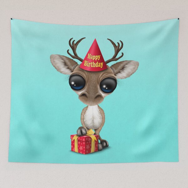 Item preview, Cute Happy Birthday Baby Reindeer  designed and sold by JeffBartels.