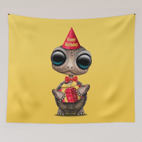 Item preview, Cute Happy Birthday Baby Turtle  designed and sold by JeffBartels.