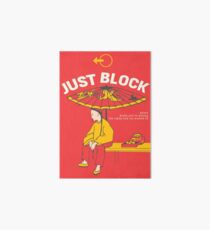 Just Block! Fighting Game Poster Design Art Board