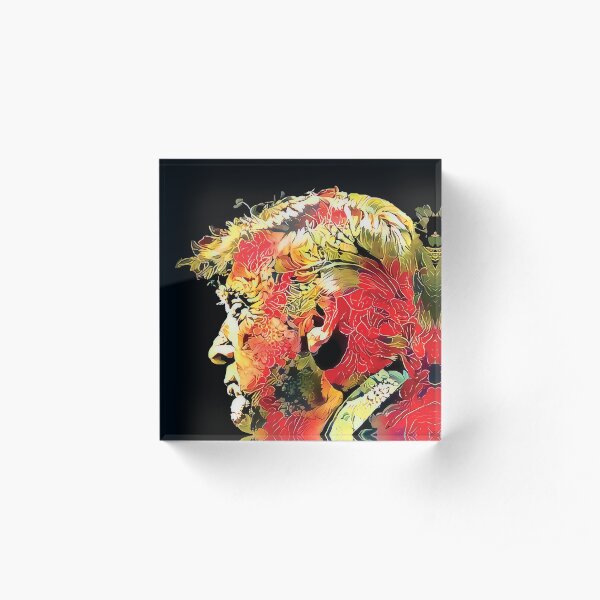 Don Trump - Floral Alpha Edition Acrylic Block