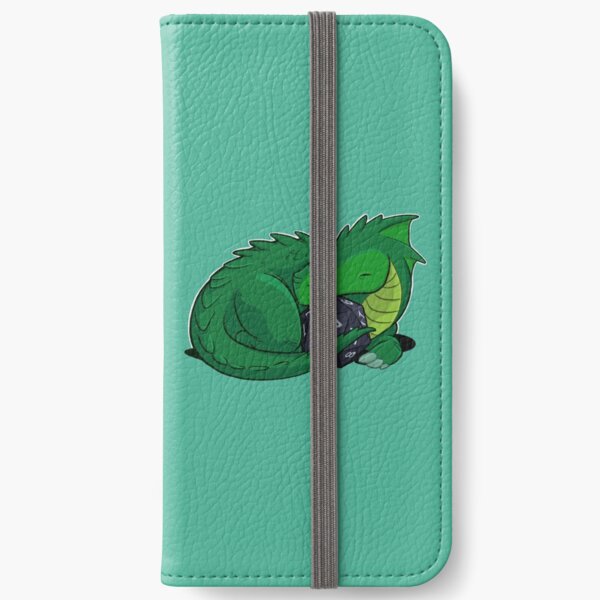 D20 Green Dragon iPhone Wallet
