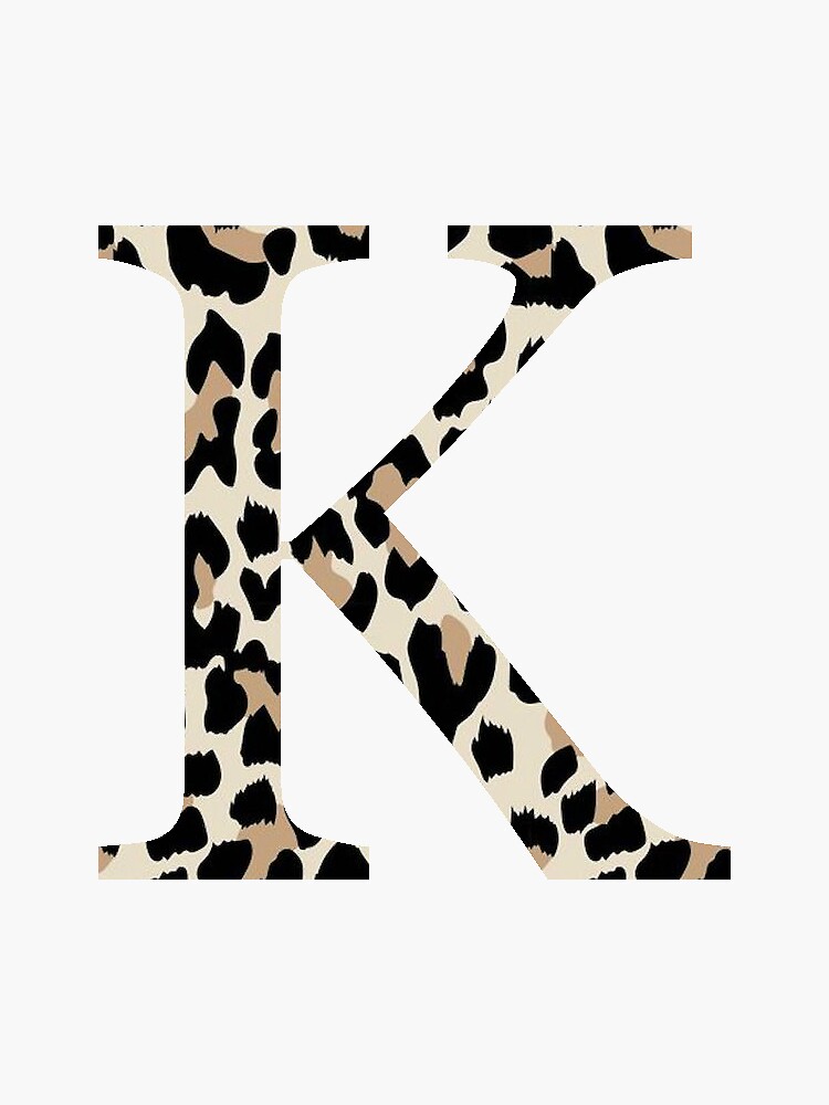 Kappa, K - Cheetah Print / Leopard Print by jessicaschaub