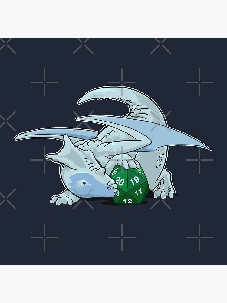 D20 White Dragon by powersdesign