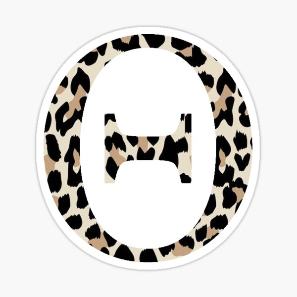 Cheetah Print Theta Sticker