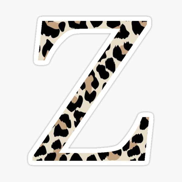 Cheetah Print Zeta Sticker