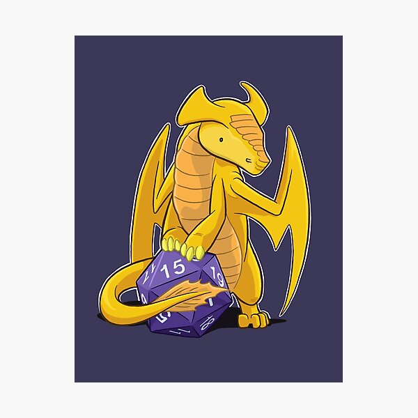 Item preview, Dragón dorado D20 designed and sold by Powers Art.