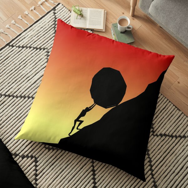 Sisyphus Rocks Floor Pillow