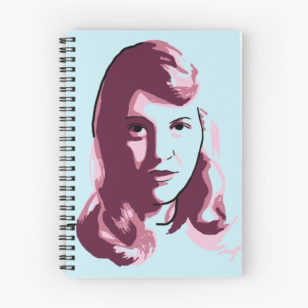 Item preview, Sylvia Plath Blue Mauve Purple Pink Portrait designed and sold by savantdesigns.
