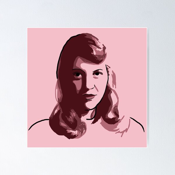 Item preview, Sylvia Plath Red Portrait designed and sold by savantdesigns.