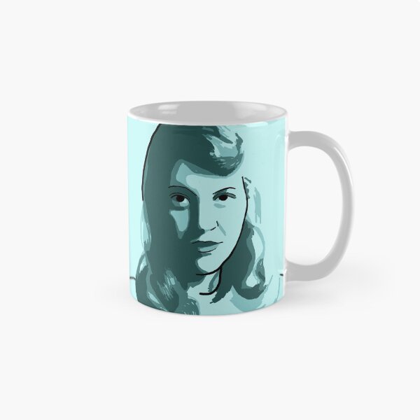 Item preview, Sylvia Plath Blue Green Portrait designed and sold by savantdesigns.