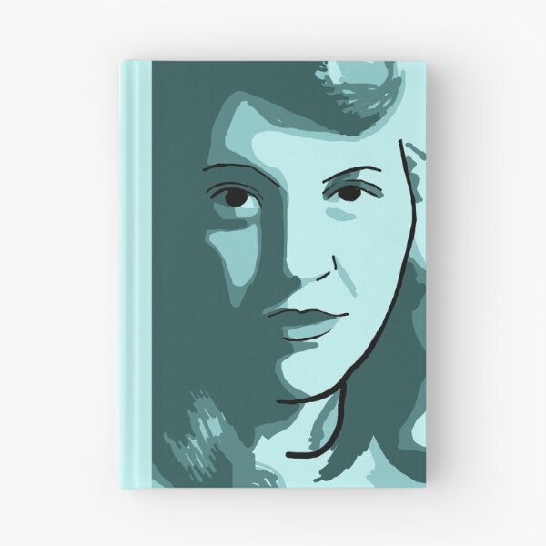 Item preview, Sylvia Plath Blue Green Portrait designed and sold by savantdesigns.