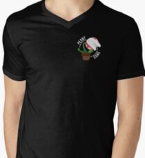 Plant Gang - Smash Bros. Piranha Plant (Black) Men's V-Neck T-Shirt