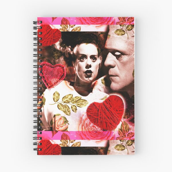 Item preview, Frankenstein and Bride, Valentines day Love, hearts, monsters, roses designed and sold by Edgot Emily Dimov-Gottshall.