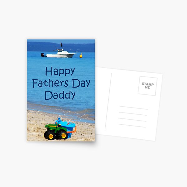 Daddy Faters Day Card Postcard