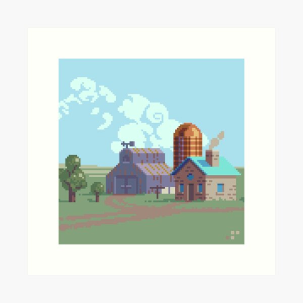 Item preview, Side-View Farm designed and sold by Slynyrd.