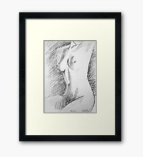 figure nude study Framed Print