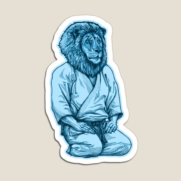 Sensei Lion - Martial arts - Leon bjj, judo, jiu jitsu Magnet
