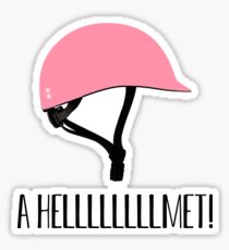 A Hellllllllmet Schitt's Creek Sticker