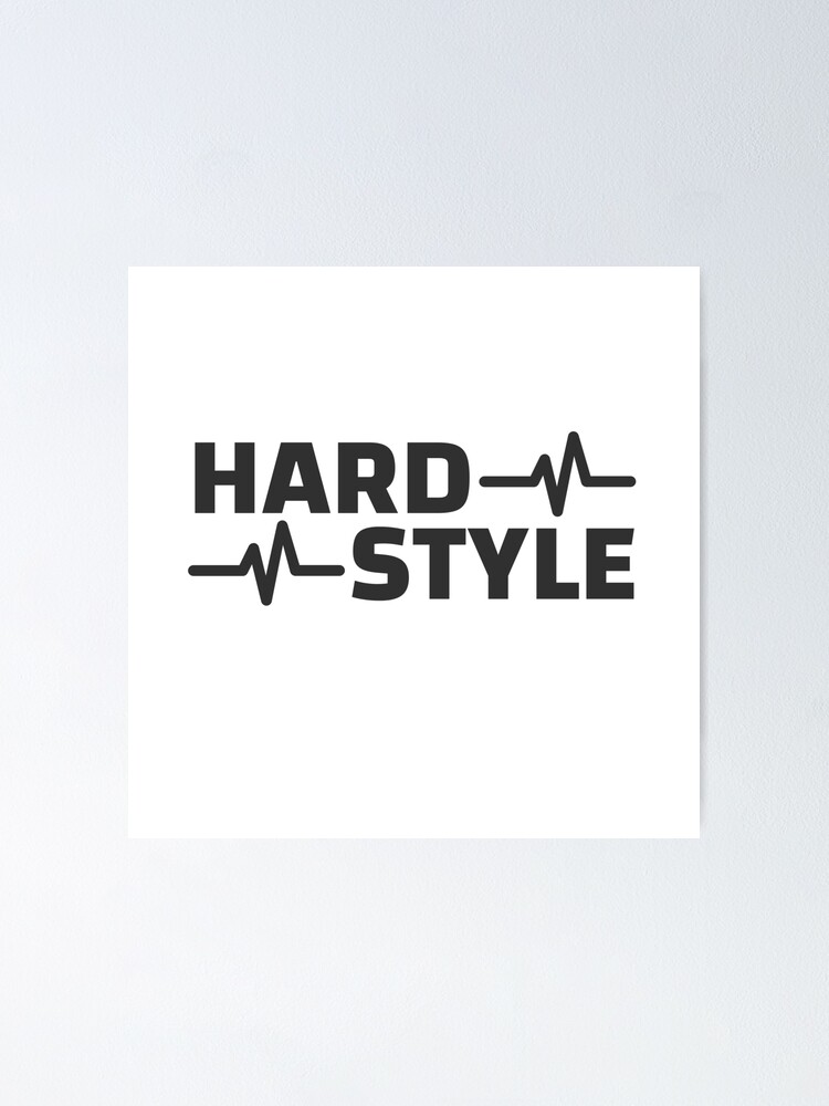 Hardstyle Merchandise Logo Waveform Gift Poster By Team150designz Redbubble