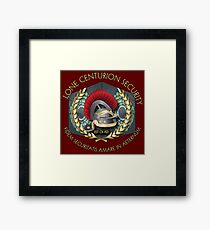 Lone Centurion Security Framed Print