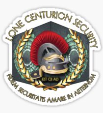 Lone Centurion Security Sticker