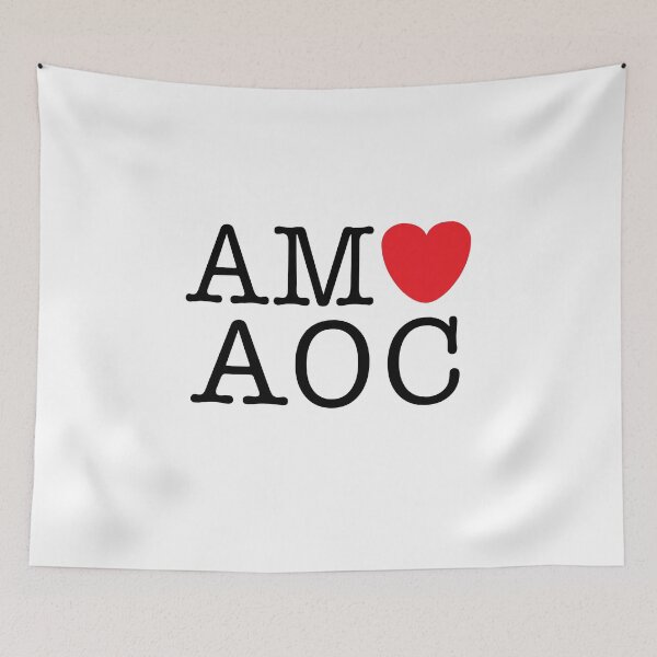 Item preview, AMO AOC (I Love Alexandria Ocasio-Cortez) with heart designed and sold by Elvin Dantes.