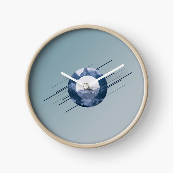 Blue Ring Mountains Clock