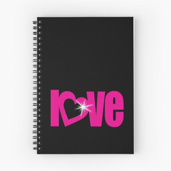 Item preview, "love" pink heart text sparkle bling designed and sold by Sarah Trett.