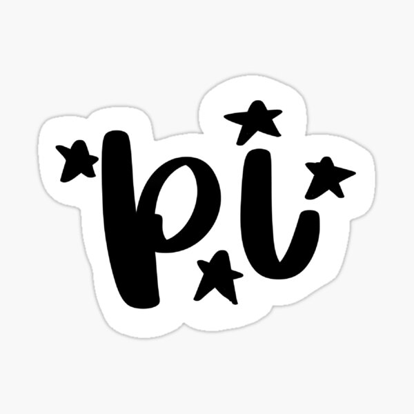 Pi - Greek Letter Sticker