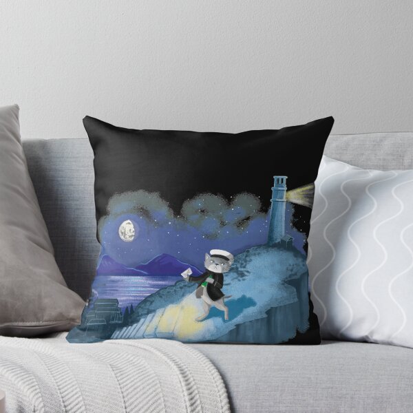 Item preview, Captain cat letters on a cliff at night time designed and sold by jasmineberry.