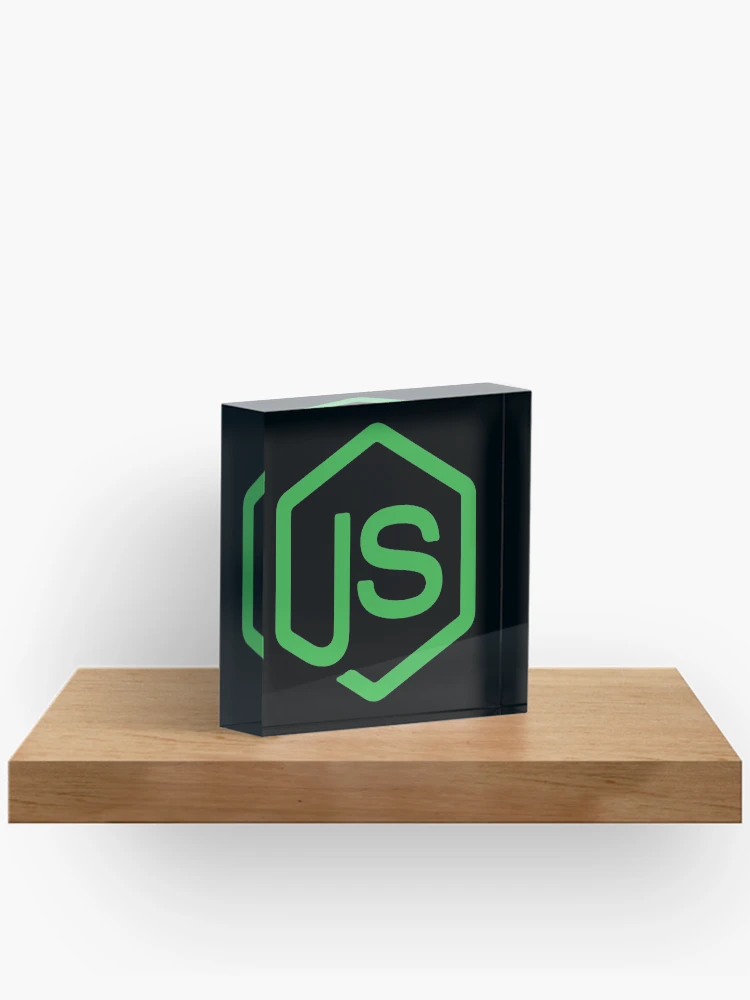 Thumbnail 2 of 5, Acrylic Block, Nodejs logo JavaScript Web Developer designed and sold by alltheprints.