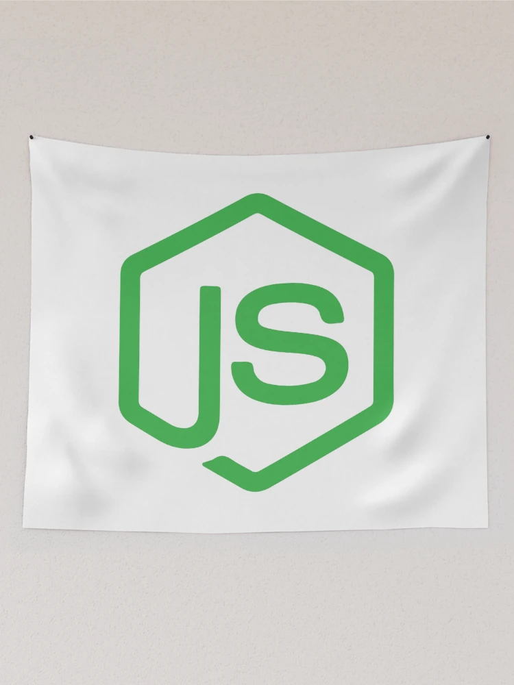 Thumbnail 2 of 3, Tapestry, Nodejs logo JavaScript Web Developer designed and sold by alltheprints.