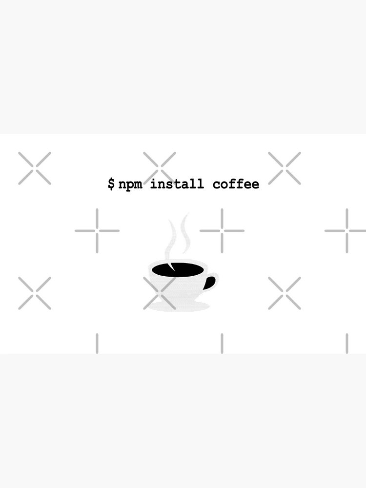 Thumbnail 4 of 4, Coffee Mug, npm install coffee JavaScript Programmer designed and sold by alltheprints.