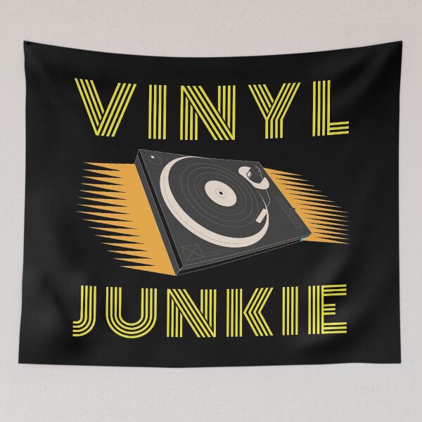 Item preview, Vinyl Junkie Old School Record Player T-Shirt designed and sold by offthedome.