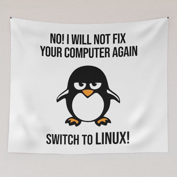 Item preview, Swith to Linux Angry Tux Penguin designed and sold by alltheprints.