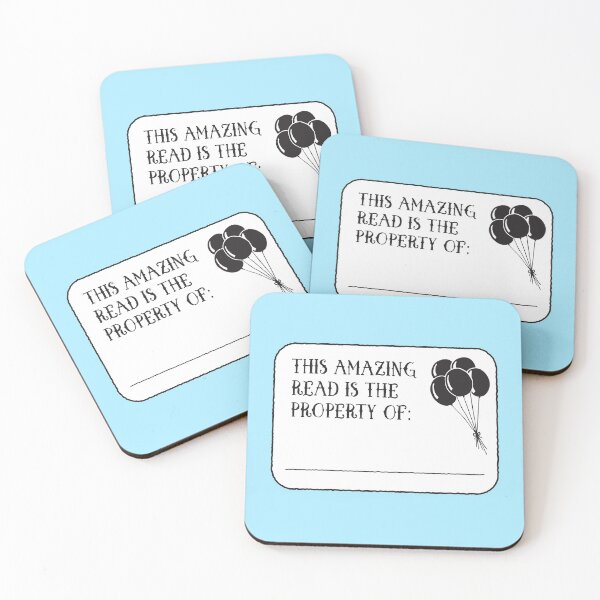 Item preview, This amazing read is the property of... Book plate with balloons designed and sold by jazzydevil.
