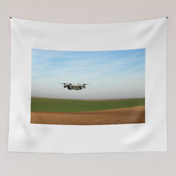 Item preview, The drone is flying over the field designed and sold by goceris.